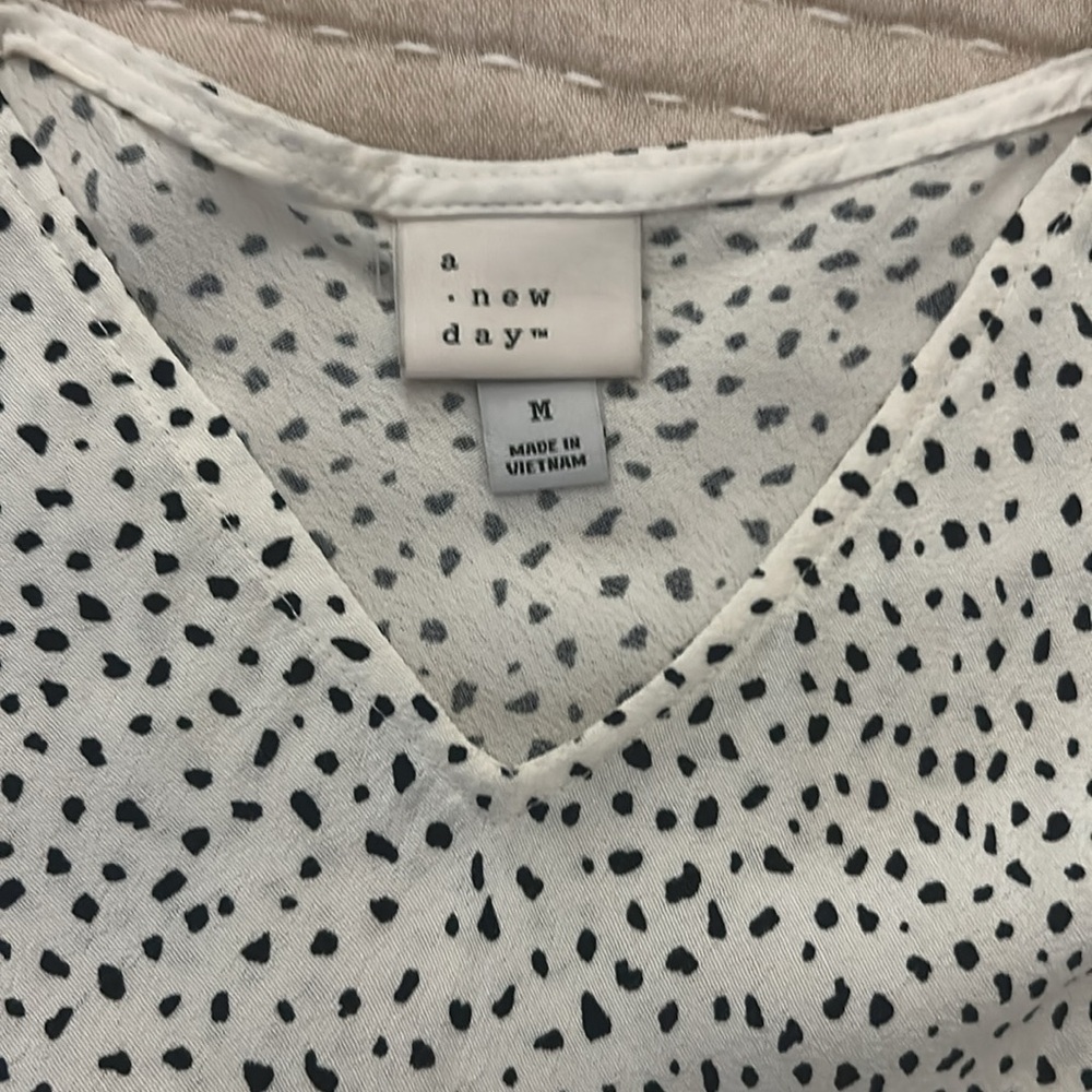 A New Day Cream midi Dress with Black Dots - Picture 6 of 7